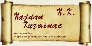 Najdan Kuzminac vizit kartica